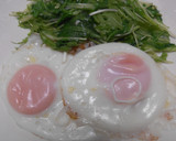 目玉焼き・水菜のバター炒め添え作り方9写真