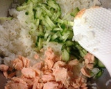 子供大好き☆鮭とキュウリの簡単ちらし寿司作り方3写真