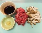 お弁当に☆牛肉とシメジのしぐれ煮作り方1写真