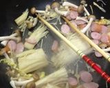 白菜とウィンナーのミルク煮作り方1写真