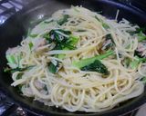 ランチに！かぶの葉も入れた定番パスタ作り方6写真