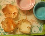 ☆春巻きの皮☆アイスクリームカップ作り方3写真