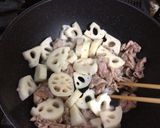 レンコンと豚肉のウマ辛煮作り方2写真