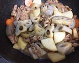 レンコンと豚肉のウマ辛煮作り方3写真