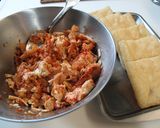 焼き油揚げ　～キムチ・豆腐・チーズづめ～作り方1写真
