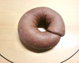 クリームチーズと黒豆のココアベーグル作り方4写真