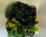ほうれん草と海苔のごま油和え作り方4写真