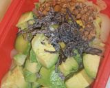白菜消費のアボカド納豆塩昆布和え作り方4写真