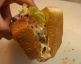 ラップで❤鶏ハムサンド☆作り方4写真