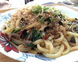香港風、牛肉を使った焼きうどん作り方10写真