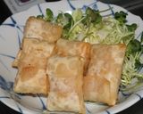 つぼみ丸の餃子の皮でベーコンチーズ揚げ作り方7写真