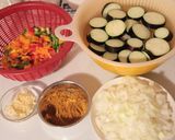 ゴロッと茄子の野菜たっぷりキーマカレー☆作り方1写真