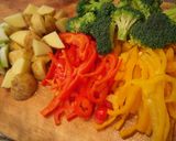 ［ベジ］野菜パスタのマスタードソース和え作り方1写真