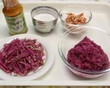 米粉で赤い大根餅作り方2写真