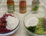 米粉で赤い大根餅作り方3写真