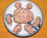 野菜のドレスを着たクマちゃんハンバーグ♡作り方4写真
