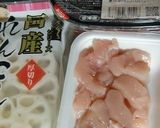 レンコン・鶏肉・キムチの、卵とじ作り方1写真