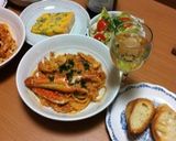 簡単！渡り蟹のトマトクリームスパゲティ☆作り方12写真