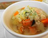 ＊朝食に＊食べる野菜スープのリゾット風＊作り方1写真
