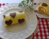 ハートがいっぱい♡くるくるロールケーキ作り方15写真