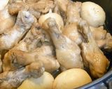 あっさり味！鶏手羽元＆卵★甘酢醤油煮★作り方4写真
