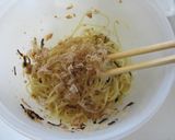 鮭フレーク＆塩こんぶのおかかパスタ♪作り方3写真