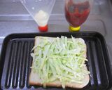 ケチャマヨ～☆キャベツトースト♪作り方1写真