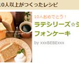 ラテシリーズ✩シフォンケーキ作り方15写真
