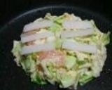 シーフード餅チーズお好み焼き！作り方5写真