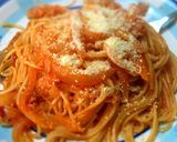 簡単☆チーズがトロり♪トマトパスタ作り方5写真