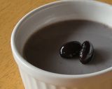 煮汁の残りで 黒豆プリン作り方4写真