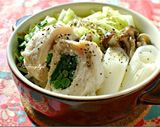 ☆鶏ささみの春菊巻きと野菜の塩麹蒸し☆作り方6写真