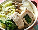 ☆鶏ささみの春菊巻きと野菜の塩麹蒸し☆作り方7写真