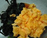 ♪ほうれん草と炒り卵の簡単和え物♪作り方4写真