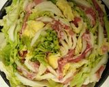 白菜と豚バラの重ね煮～チーズのせ～作り方1写真