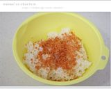 節分＊赤鬼ｸﾝおにぎり弁当(キャラ弁)作り方1写真