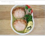 節分＊赤鬼ｸﾝおにぎり弁当(キャラ弁)作り方3写真