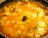 ■さば味噌煮缶としめじのとろとろ玉子丼作り方4写真