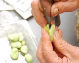 クルマエビとそら豆の豆腐あんかけ作り方1写真