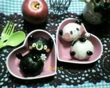 黒豆で簡単☆パンダさんおにぎり作り方7写真