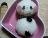 黒豆で簡単☆パンダさんおにぎり作り方5写真