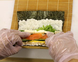 節分の恵方巻きに！七福海鮮サラダ巻き作り方8写真