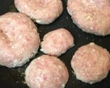食物繊維たっぷり親亀子亀の二段ハンバーグ作り方7写真