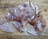 鶏肉ともやしのカレー炒め作り方1写真