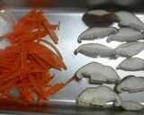 ニンジンと椎茸の豚肉巻き作り方1写真