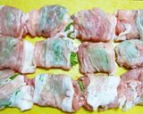 豚肉と梅肉と大葉。和風★ミルフィーユカツ作り方7写真