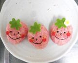 簡単！可愛い☆キャラ弁☆いちごのお弁当☆作り方4写真