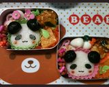 キャラ弁　パンダ作り方3写真