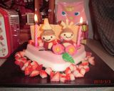 ひな祭り☆簡単☆ひし餅風３色ゼリーケーキ作り方13写真