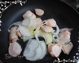 チキンのバジルクリームパスタ☆作り方3写真